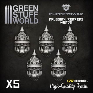 Green Stuff World - Prussian Reapers Heads
