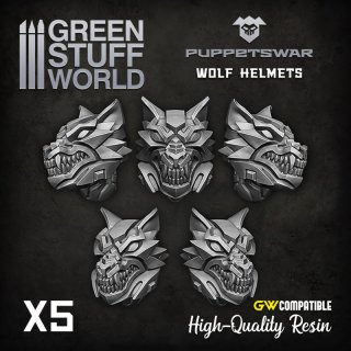 Green Stuff World - Wolf Helmets