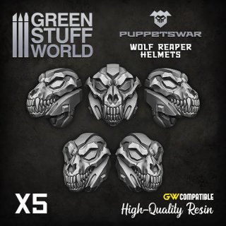 Green Stuff World - Wolf Reaper Helmets