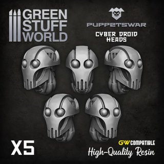 Green Stuff World - Cyber Droid Heads