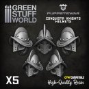 Green Stuff World - Conquista Knights Helmets