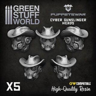 Cyber Gunslinger Heads