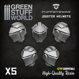 Green Stuff World - Jouster Helmets