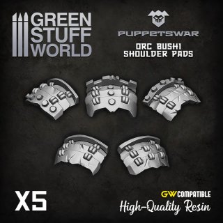 Green Stuff World - Orc Bushi Shoulder Pads