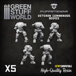Green Stuff World - Veteran Commandos Bodies