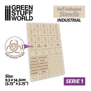Green Stuff World - Self-adhesive stencils - Industrial