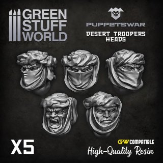 Green Stuff World - Desert Troopers heads