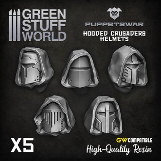Hooded Crusaders helmets
