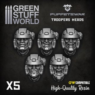 Green Stuff World - Troopers heads