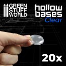 Green Stuff World - Transparent Hollow Plastic Bases -...