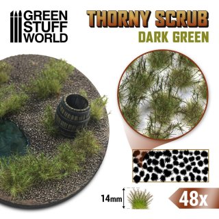 Green Stuff World - Thorny Scrubs - DARK GREEN