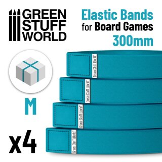 Elastic Bands for Board Games 300mm - Pack x4