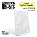 Green Stuff World - Flexible Stencils - HARLEQUIN S (6x3mm)