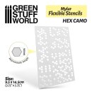 Flexible Stencils - HEX CAMO (4x5mm)