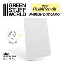 Green Stuff World - Flexible Stencils - AMBUSH DISC CAMO (Various Sizes)