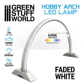 Green Stuff World - Hobby Arch LED Lamp - Faded White