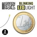 Green Stuff World - BLINKING LEDs - COOL WHITE – 2mm