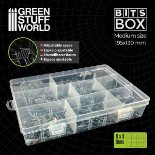 Green Stuff World - Removable plastic BITS BOX – M