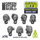 Green Stuff World - Female Heads Basic Set