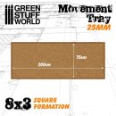 MDF Movement Trays 25mm 8x3