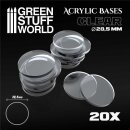 Green Stuff World - Acrylic Bases - Round 28,5mm CLEAR