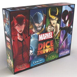 Dice Throne Marvel - 4-Hero Box (Scarlet Witch, Thor, Loki, Spider-Man) - Englisch