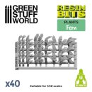 Green Stuff World - 3D printed set - Fern leaves