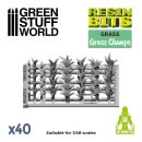 Green Stuff World - 3D printed set - Grass Clumps