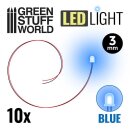 Green Stuff World - BLUE LED Lights - 3mm