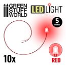 Green Stuff World - Red LED Lights - 5mm