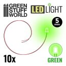 Green Stuff World - Green LED Lights - 5mm
