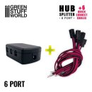 Green Stuff World - 6-port HUB Splitter + 6 quick connect...