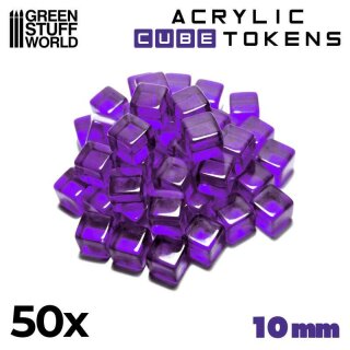 Green Stuff World - Gaming TOKENs - Purple Cubes 10mm