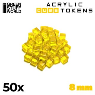 Green Stuff World - Yellow Cube tokens 8mm