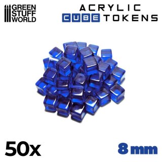 Green Stuff World - Blue Cube tokens 8mm