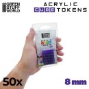 Green Stuff World - Violet Cube tokens 8mm
