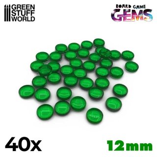 Green Stuff World - Plastic Gems 12mm - Green