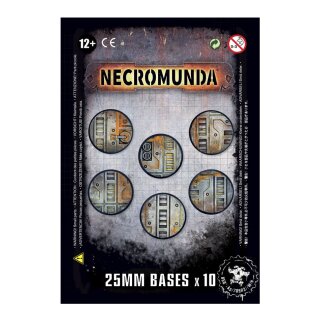 Necromunda - 10 Necromunda-Bases (25 mm)