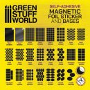 Green Stuff World - Round Magnetic Sheet SELF-ADHESIVE - 28,5mm