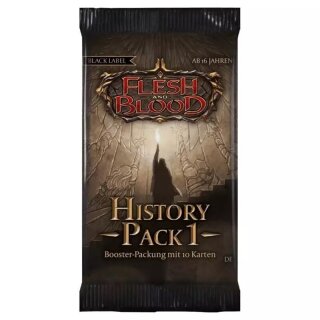 Flesh & Blood TCG - History Pack 1 Black Label Booster Pack - Deutsch