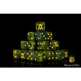 Baron of Dice - Light in the Darkness 16mm Round Corner Dice (25)