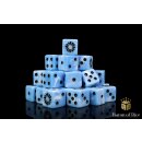 Baron of Dice - Fanged Maw, Blue Frost 16mm Square Corner Dice (25)