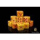 Baron of Dice - Men of the East, Crossed Pikes 16mm Square Corner Dice (25)