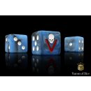 Baron of Dice - Kloned Corps, Bloody 5th 16mm Square Corner Dice (25)