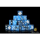 Baron of Dice - Military (White / Blue) 16mm Square...