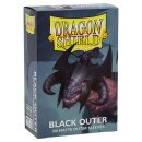 Dragon Shield - Standard Size Outer Sleeves - Matte Black...