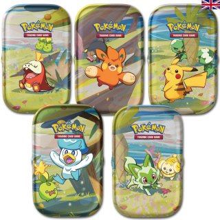 Pokemon TCG - Paldea Friends Mini-Tin - Englisch - Set (all 5 Tins)