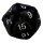 Ultra Pro - Jumbo D20 Novelty Dice Plush in Black with Silver Numbering