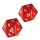 Ultra Pro - Heavy Metal Red and White D20 Dice Set for Dungeons & Dragons