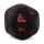 Ultra Pro - Jumbo Black and Red D20 Dice Plush for Dungeons & Dragons